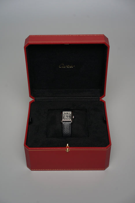 Cartier Tank Must Solarbeat Watch Small Model in Black (Brand New)