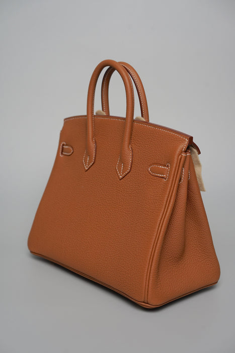 Hermes Birkin 25 in Gold Togo Ghw (Brand New)