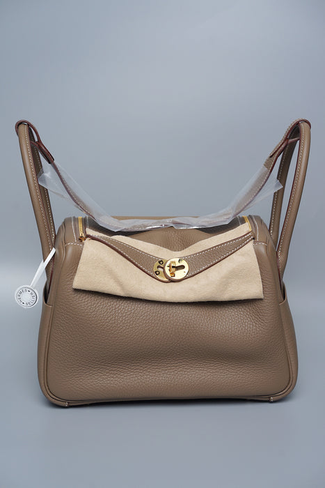 Hermes Lindy 26 in Etoupe Ghw (Brand New)