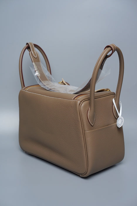 Hermes Lindy 26 in Etoupe Ghw (Brand New)