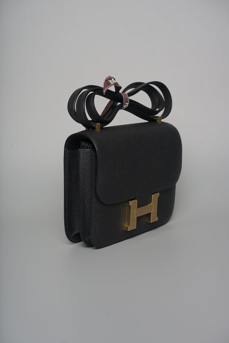 Hermes Constance 18 in Noir Epsom Bghw (Brand New)