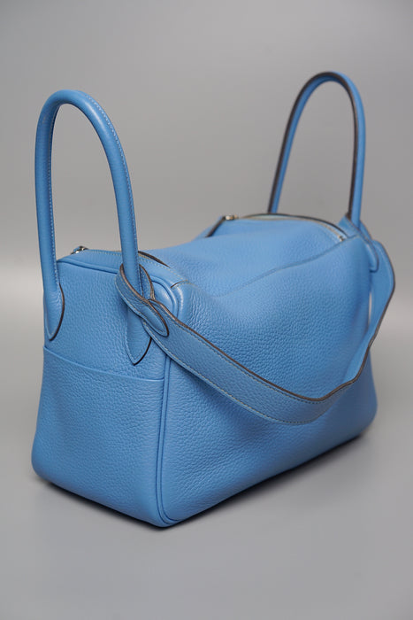 Hermes Lindy 26 in Blue Paradis Phw