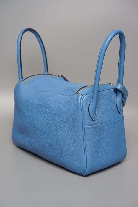 Hermes Lindy 26 in Blue Paradis Phw