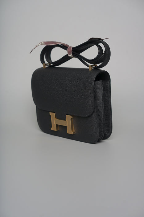 Hermes Constance 18 in Noir Epsom Bghw (Brand New)