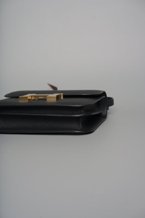 Hermes Constance 18 in Noir Epsom Bghw (Brand New)