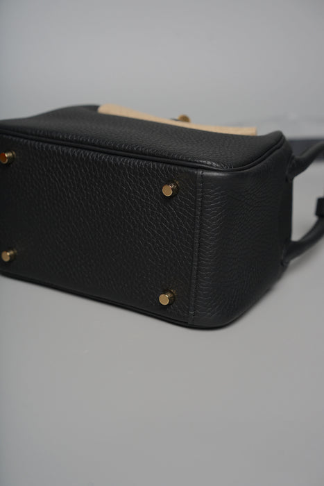 Hermes Mini Lindy II in Noir Ghw (Brand New)