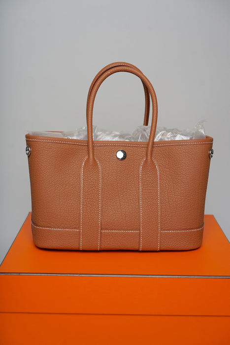 Hermes Mini Garden Party 23 in Gold Phw (Brand New)