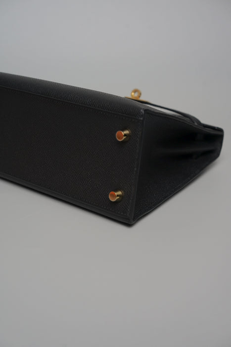 Hermes Kelly 25 II Sellier in Noir Epsom Ghw (Brand New)