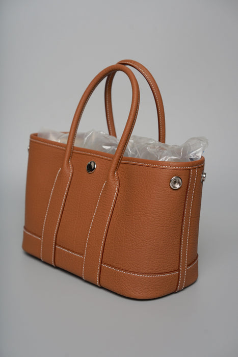 Hermes Mini Garden Party 23 in Gold Phw (Brand New)