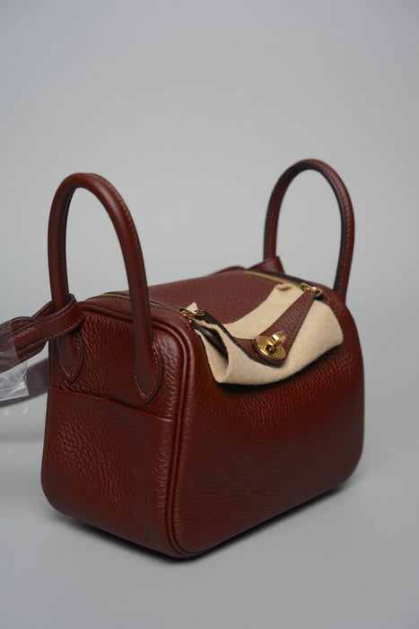 Hermes Mini Lindy II in Terre Ghw (Brand New)