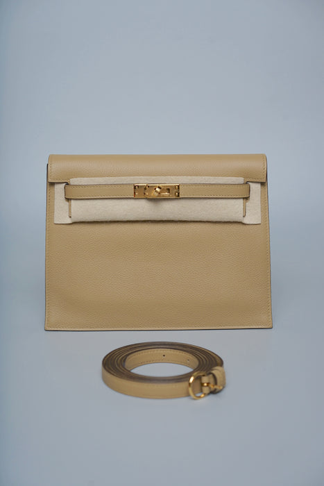 Hermes Kelly Danse in Poussiere Evercolor Ghw (Brand New)