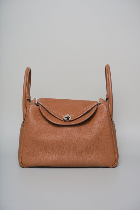 Hermes Lindy 30 in Gold Clemence Phw