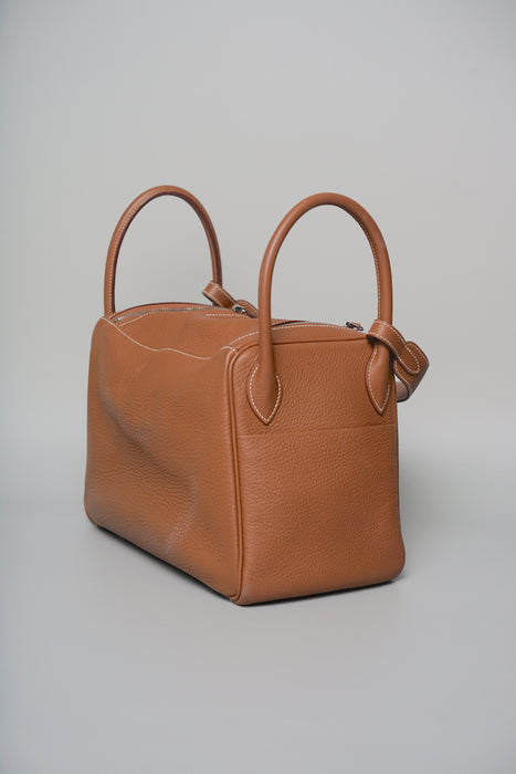 Hermes Lindy 30 in Gold Clemence Phw
