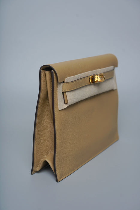 Hermes Kelly Danse in Poussiere Evercolor Ghw (Brand New)