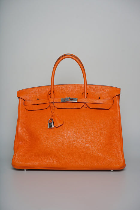 Hermes Birkin 40 in Orange Togo Phw