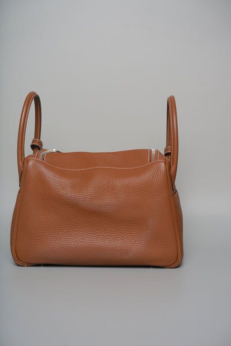 Hermes Lindy 30 in Gold Clemence Phw