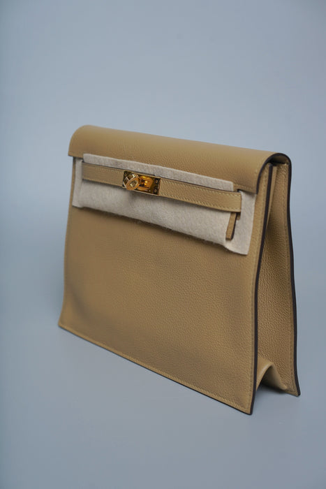Hermes Kelly Danse in Poussiere Evercolor Ghw (Brand New)