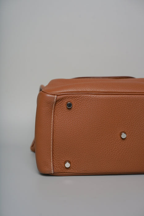 Hermes Lindy 30 in Gold Clemence Phw