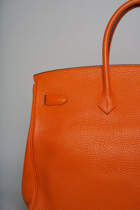 Hermes Birkin 40 in Orange Togo Phw