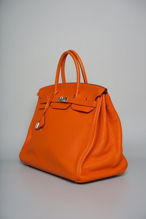 Hermes Birkin 40 in Orange Togo Phw
