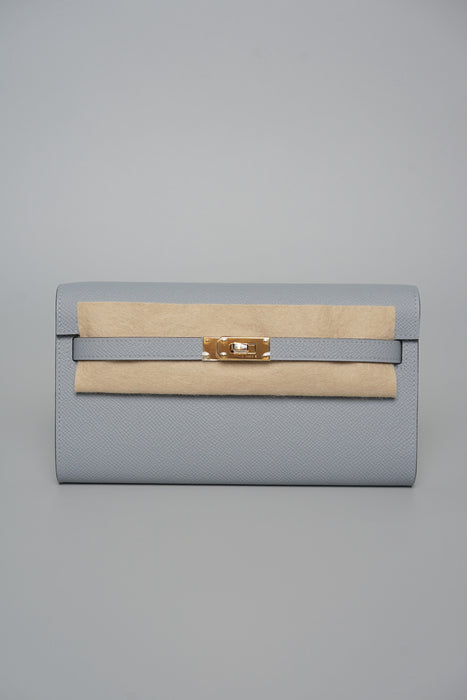Hermes Kelly To Go in Gris Pantin Epsom Ghw (Brand New)