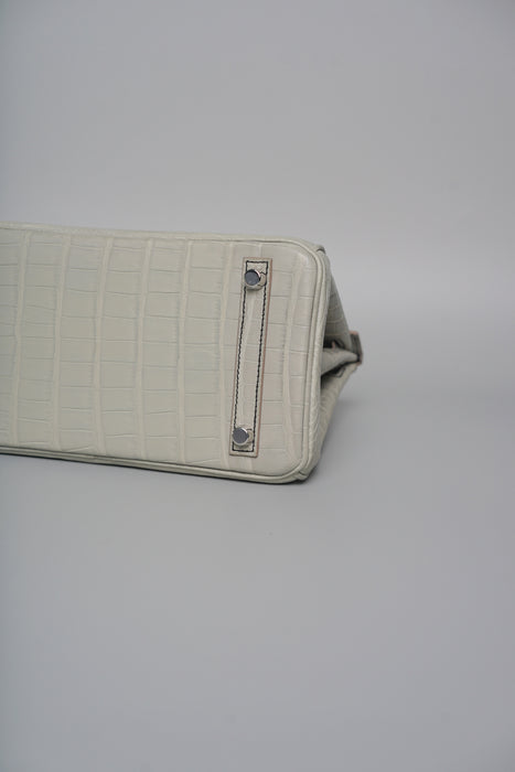 Hermes Birkin 25 HSS in Gris Perle Matte Brushed Phw (Brand New)