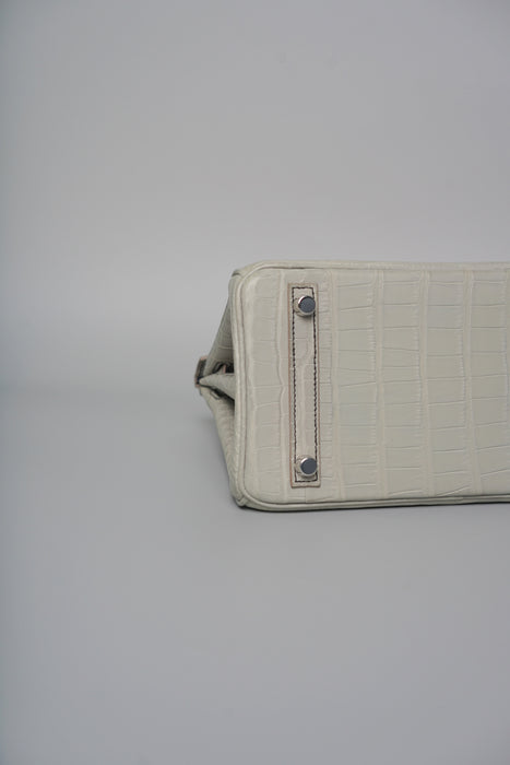 Hermes Birkin 25 HSS in Gris Perle Matte Brushed Phw (Brand New)