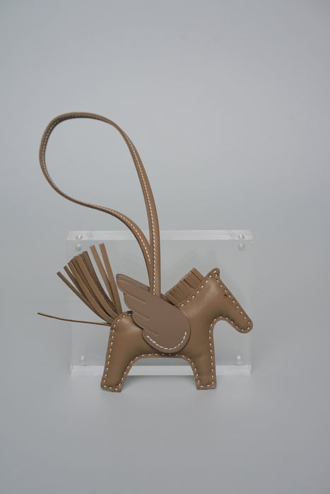 Hermes Pegase Charm PM in Etoupe (Brand New)