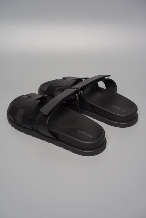 Hermes Chypre Sandals in Black Size 36 (Brand New)