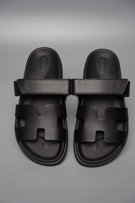 Hermes Chypre Sandals in Black Size 36 (Brand New)