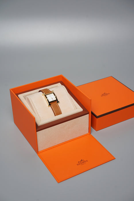 Hermes Heure Watch in Gold Ghw (Brand New)