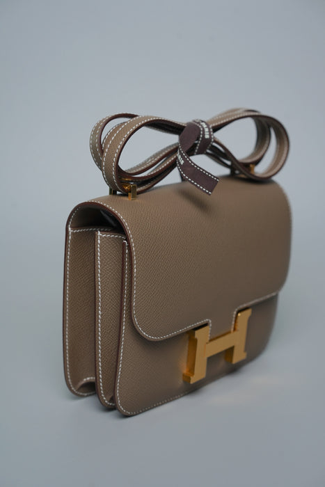 Hermes Constance 18 in Etoupe Epsom Ghw (Brand New)