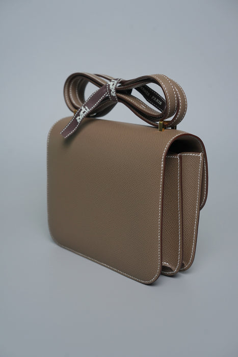 Hermes Constance 18 in Etoupe Epsom Ghw (Brand New)