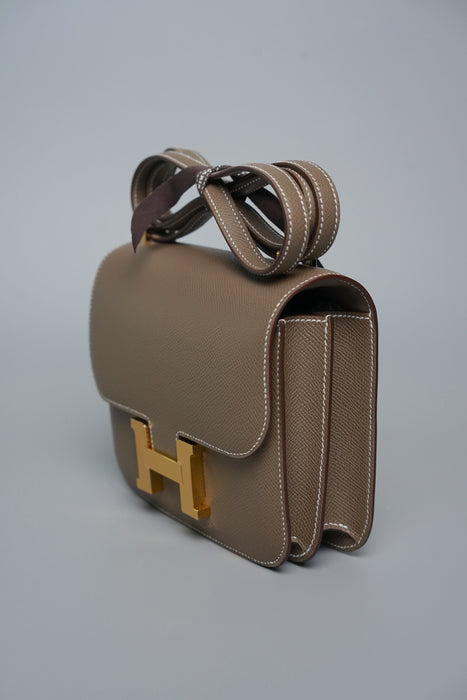 Hermes Constance 18 in Etoupe Epsom Ghw (Brand New)