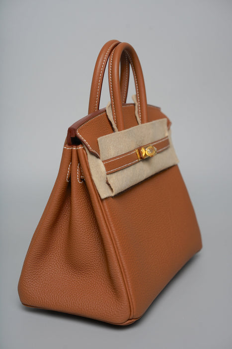 Hermes Birkin 25 in Gold Togo Ghw (Brand New)
