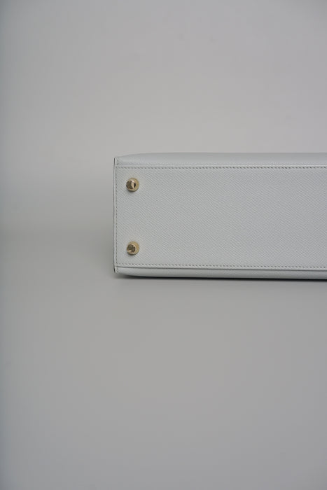 Hermes Kelly 25 in Blue Glacier Epsom Ghw