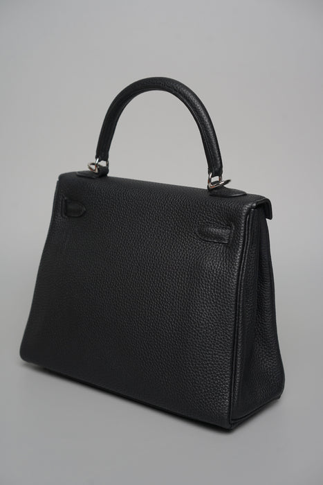 Hermes Kelly 25 in Noir Togo Phw (Brand New)