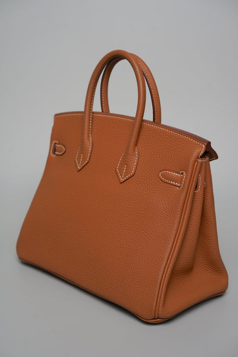 Hermes Birkin 25 in Gold Togo Ghw (Brand New)