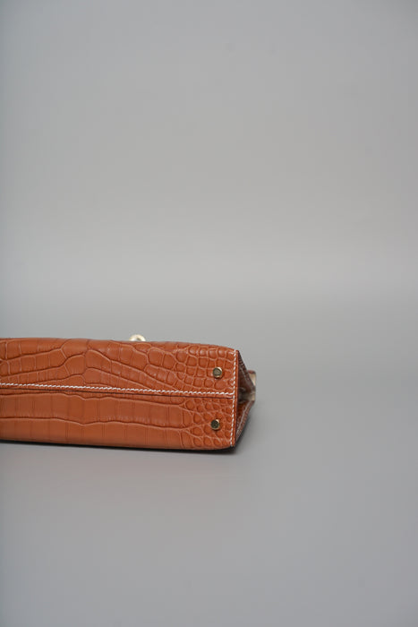 Hermes Kelly 20 HSS in Gold Matte Alligator Permabrass (Brand New)