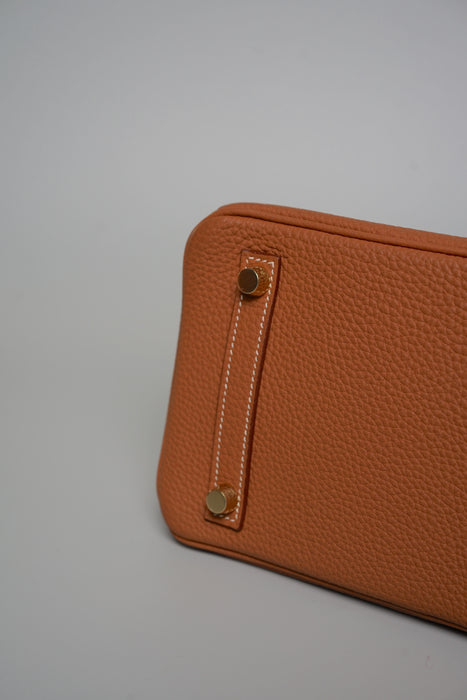 Hermes Birkin 25 in Gold Togo Ghw (Brand New)