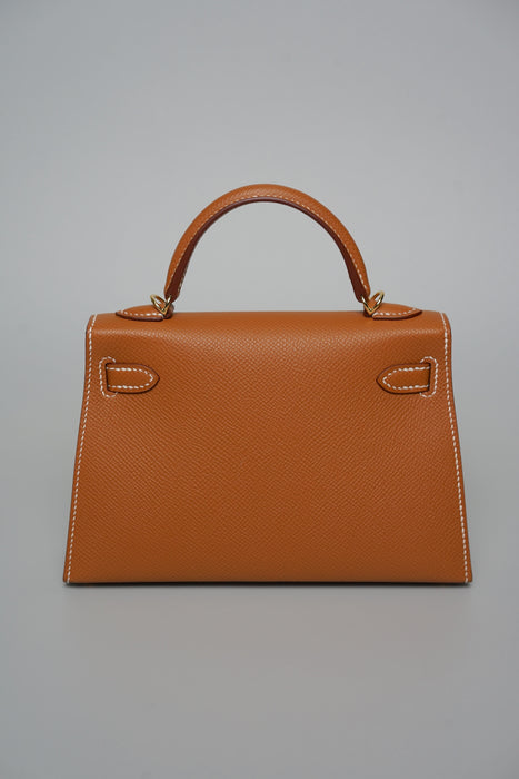 Hermes Kelly 20 in Gold Epsom Ghw (Brand New)