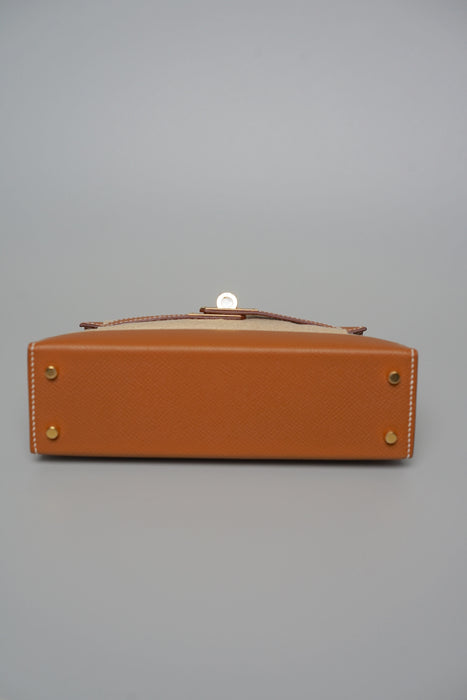 Hermes Kelly 20 in Gold Epsom Ghw (Brand New)