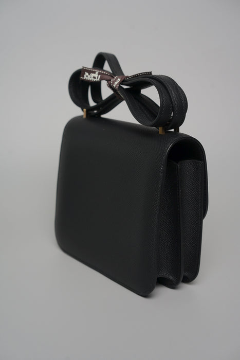 Hermes Constance 18 in Noir Epsom Rghw (Brand New)