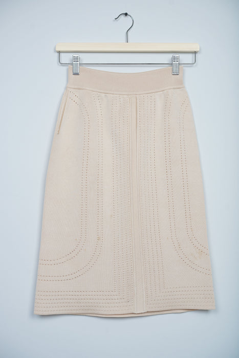 Hermes Skirt in Beige Size 34