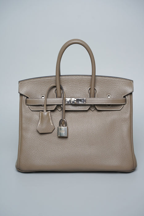 Hermes Birkin 25 in Novillo Etoupe Togo Phw
