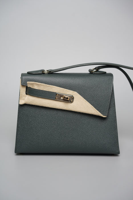 Hermes Kelly Sellier Desordre in Vert Mangrove Phw (Brand New)