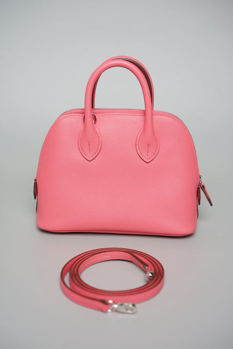 Hermes Mini Bolide in Rose Azalea Evercolour Phw (Brand New)