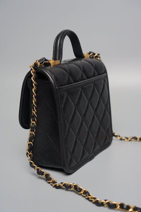 Chanel Mini Flap Bag in Black Caviar (Brand New)