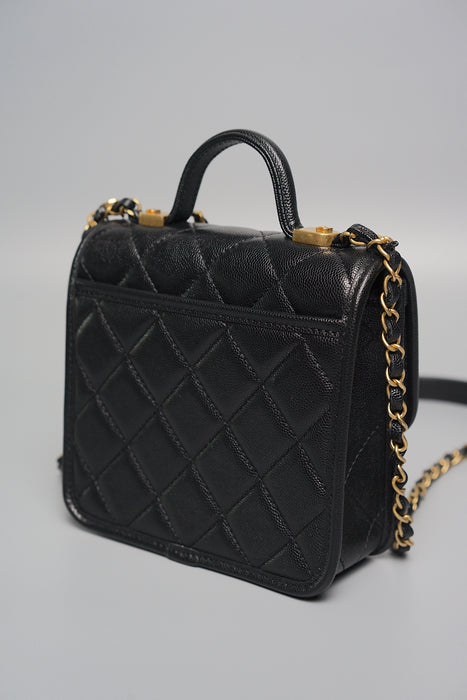 Chanel Mini Flap Bag in Black Caviar (Brand New)