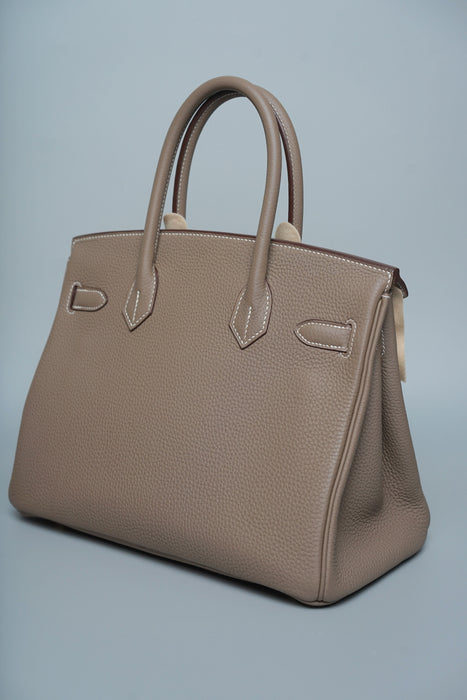 Hermes Birkin 30 in Etoupe Togo Ghw (Brand New)